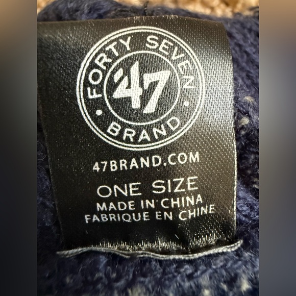 ‘47 Brand Denver Broncos Knit Beanie Pom Hat - Picture 2 of 3